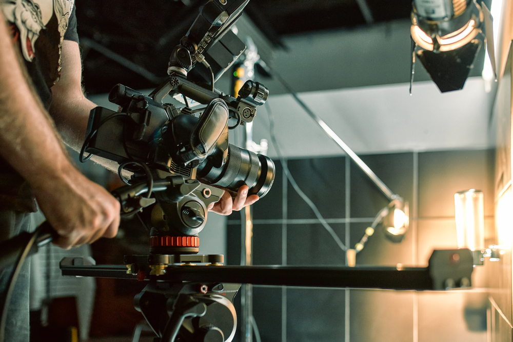 professional production camera records 